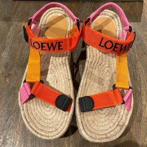 Loewe strappy espadrille sandals. Brand new with tags